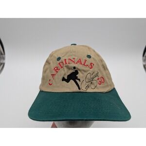 VTG St Louis Cardinals Hat QuikTrip Coca Cola Baseball Cap Tan Green Adjustable